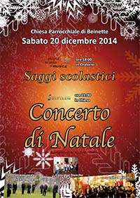 Saggi scolastici di Natale 2014 - Locandina 