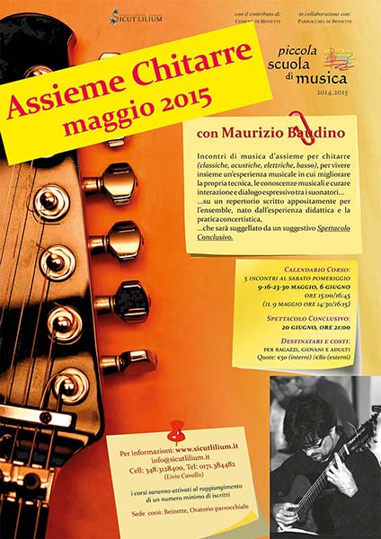 Assieme Chitarre, Maggio 2015 - Locandina